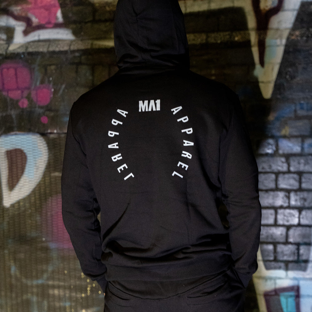 MA1 Active Black Hoodie