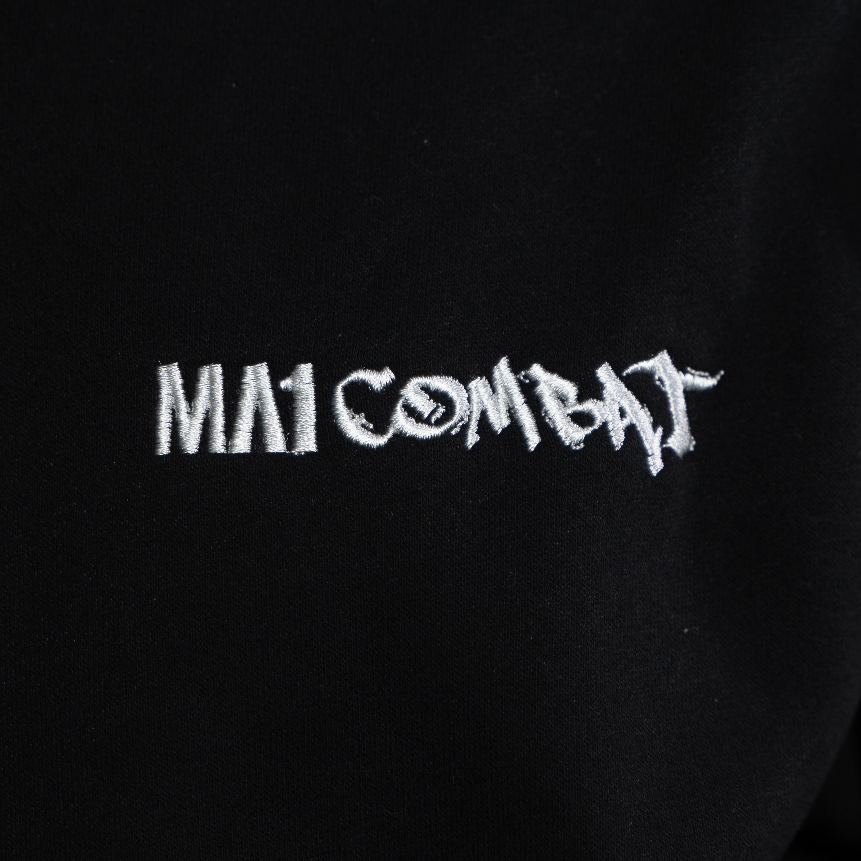 MA1 Combat Black High Neck Hoodie