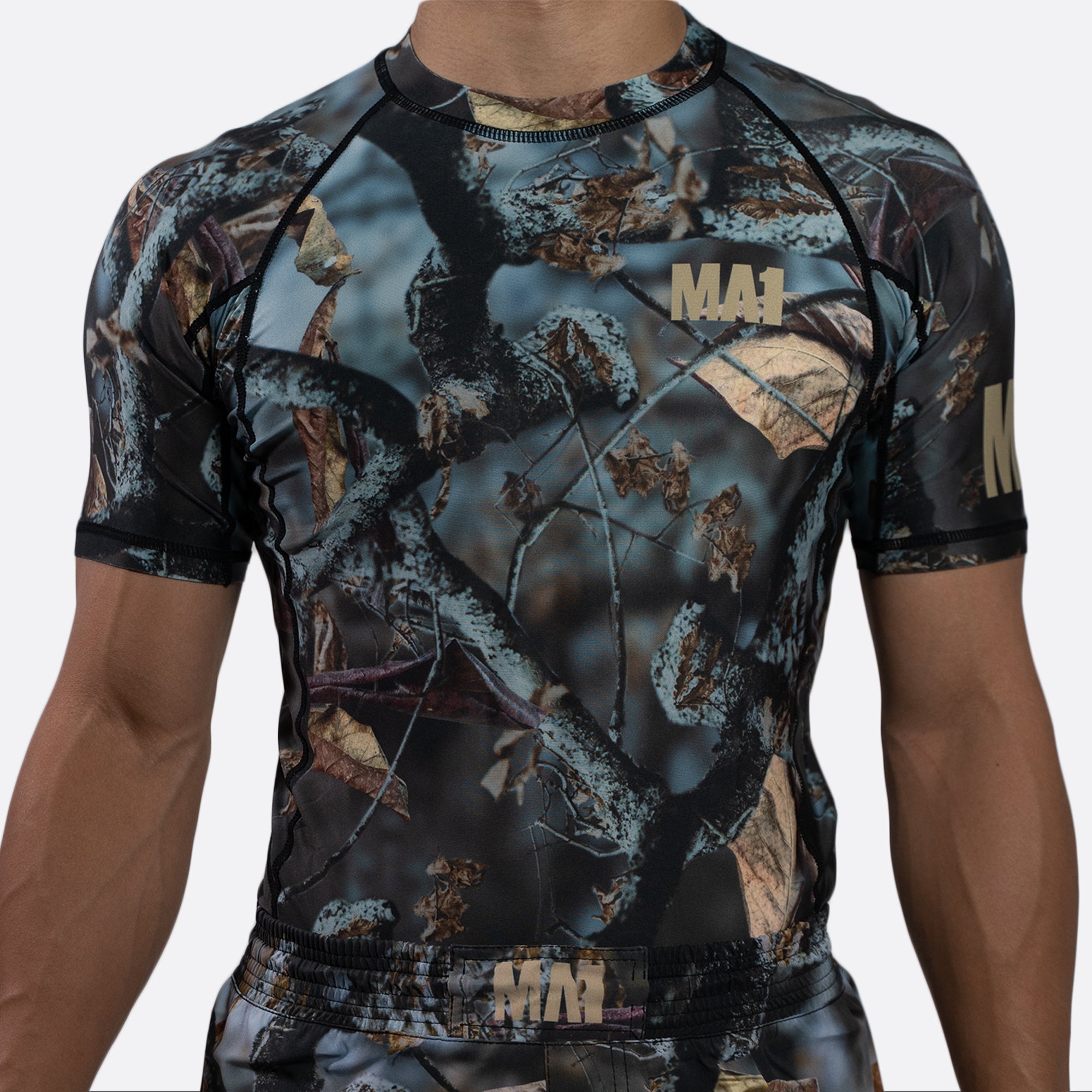 MA1 Hillbilly Camo Short Sleeve Rash Guard