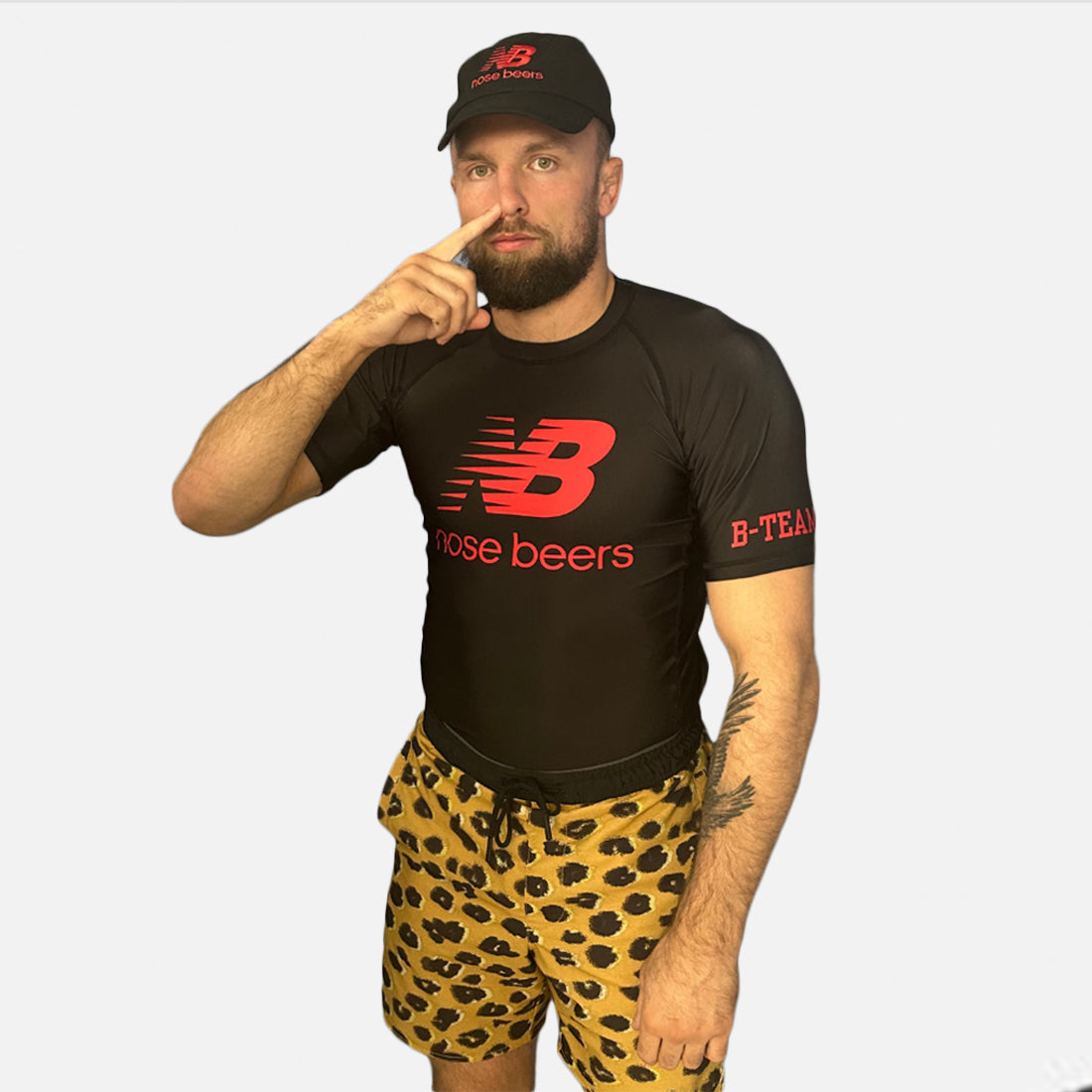 MA1 B-Team Nose Beers Short Sleeve Rashguard