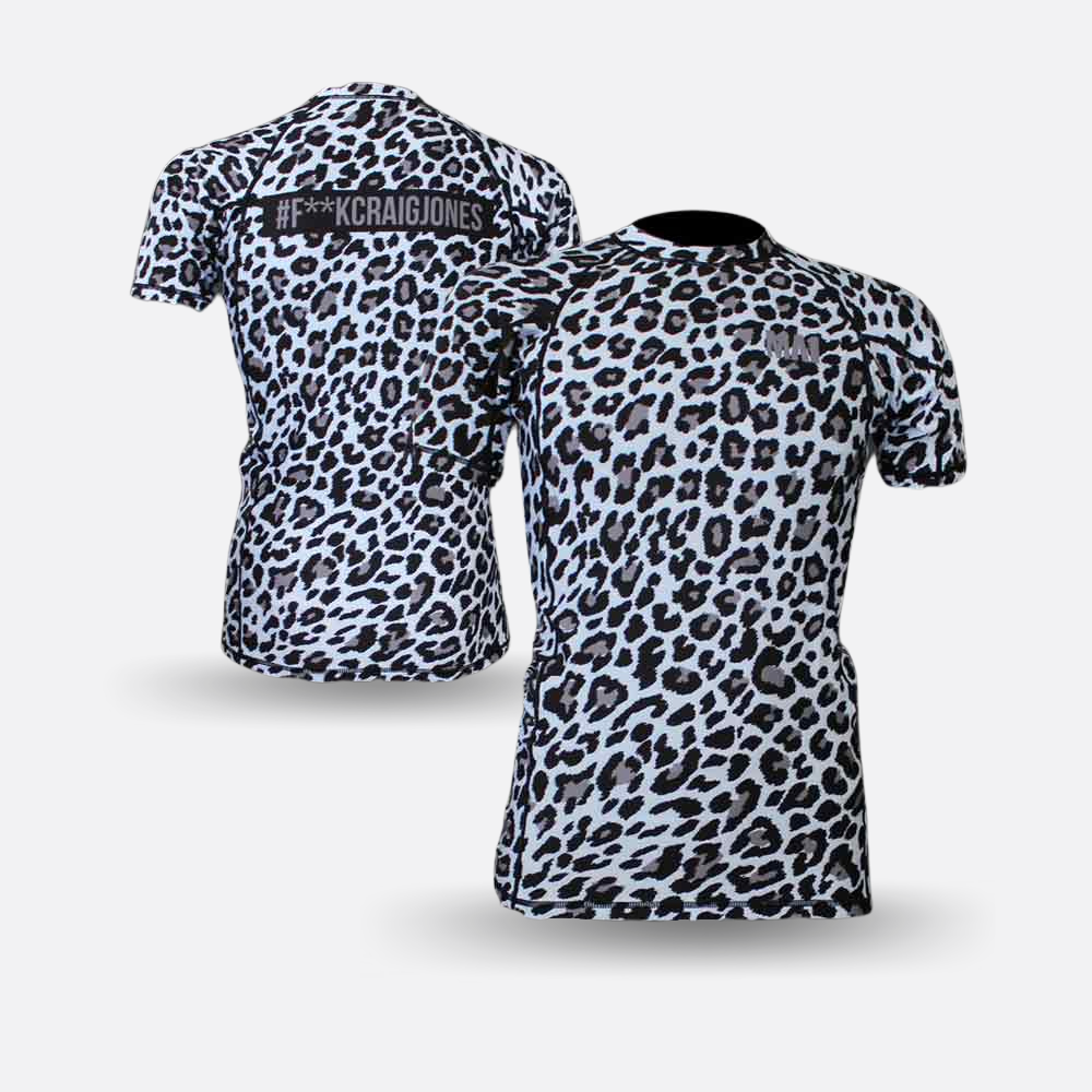 MA1 #F**kCraigJones Snow Leopard Rash Guard