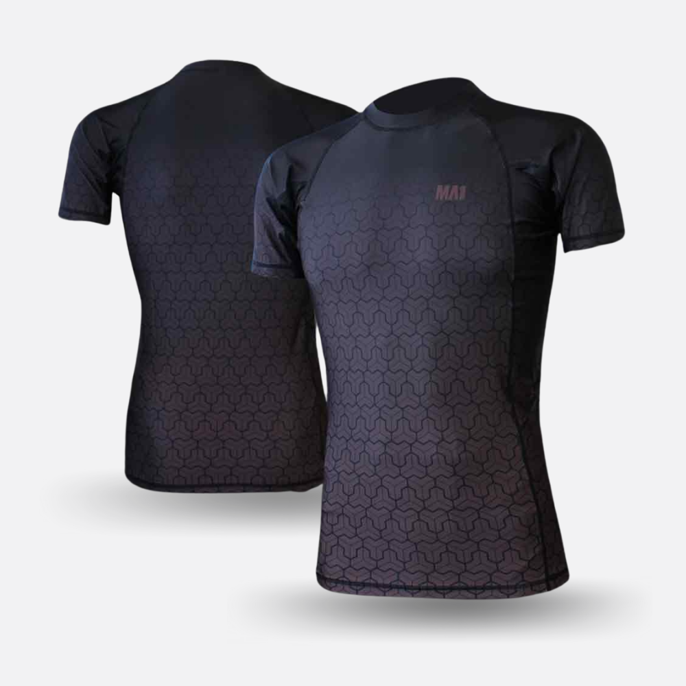 MA1 Short Sleeve Rash Guard - Wagara Brown