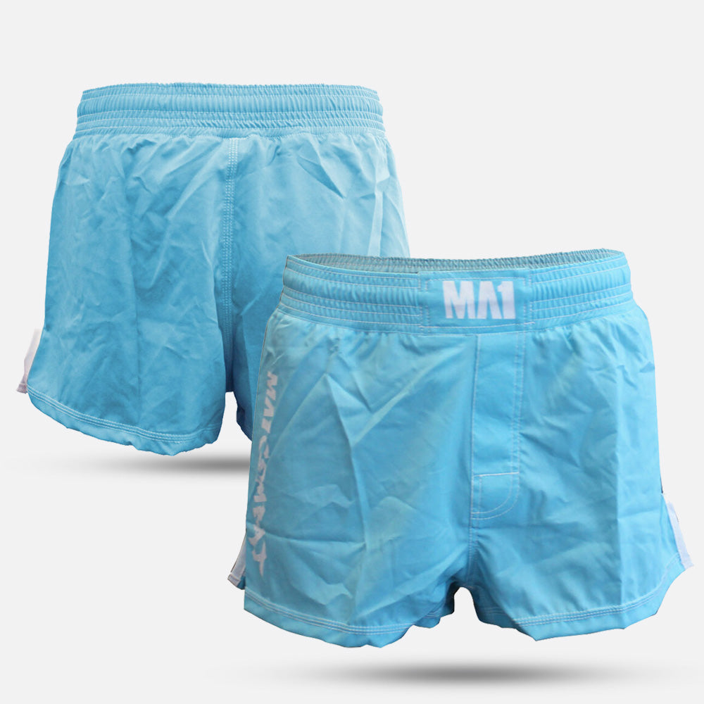 MA1 Combat Basic Aqua High Cut MMA Shorts