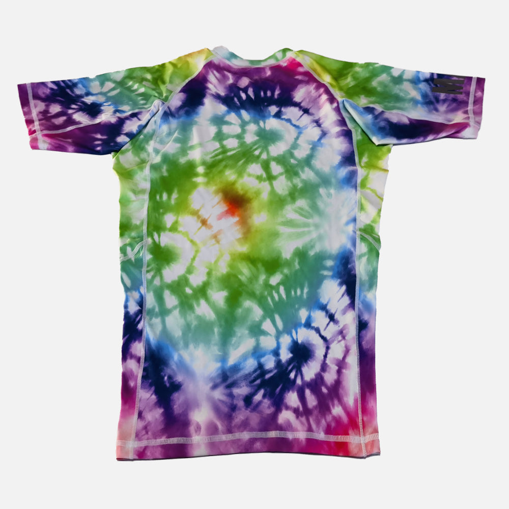 MA1 Tie Dye White Short Sleeve Rash Guard