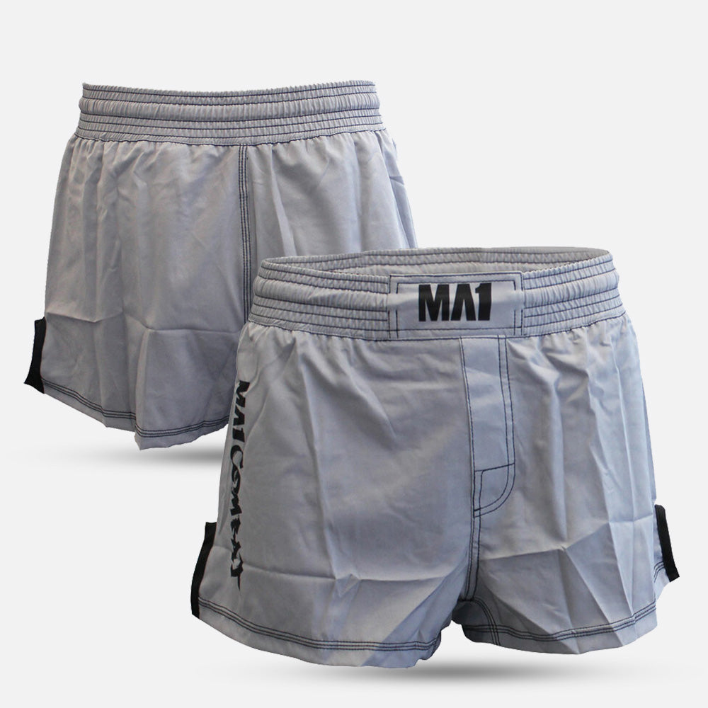 MA1 Combat Basic Grey Black High Cut MMA Shorts