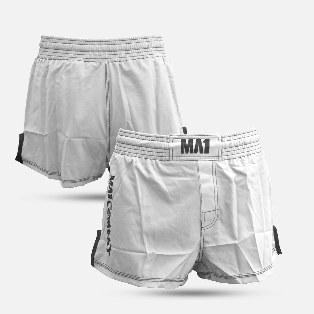 Macadam Fristelse Distrahere MA1 Combat Basic White High Cut MMA Shorts