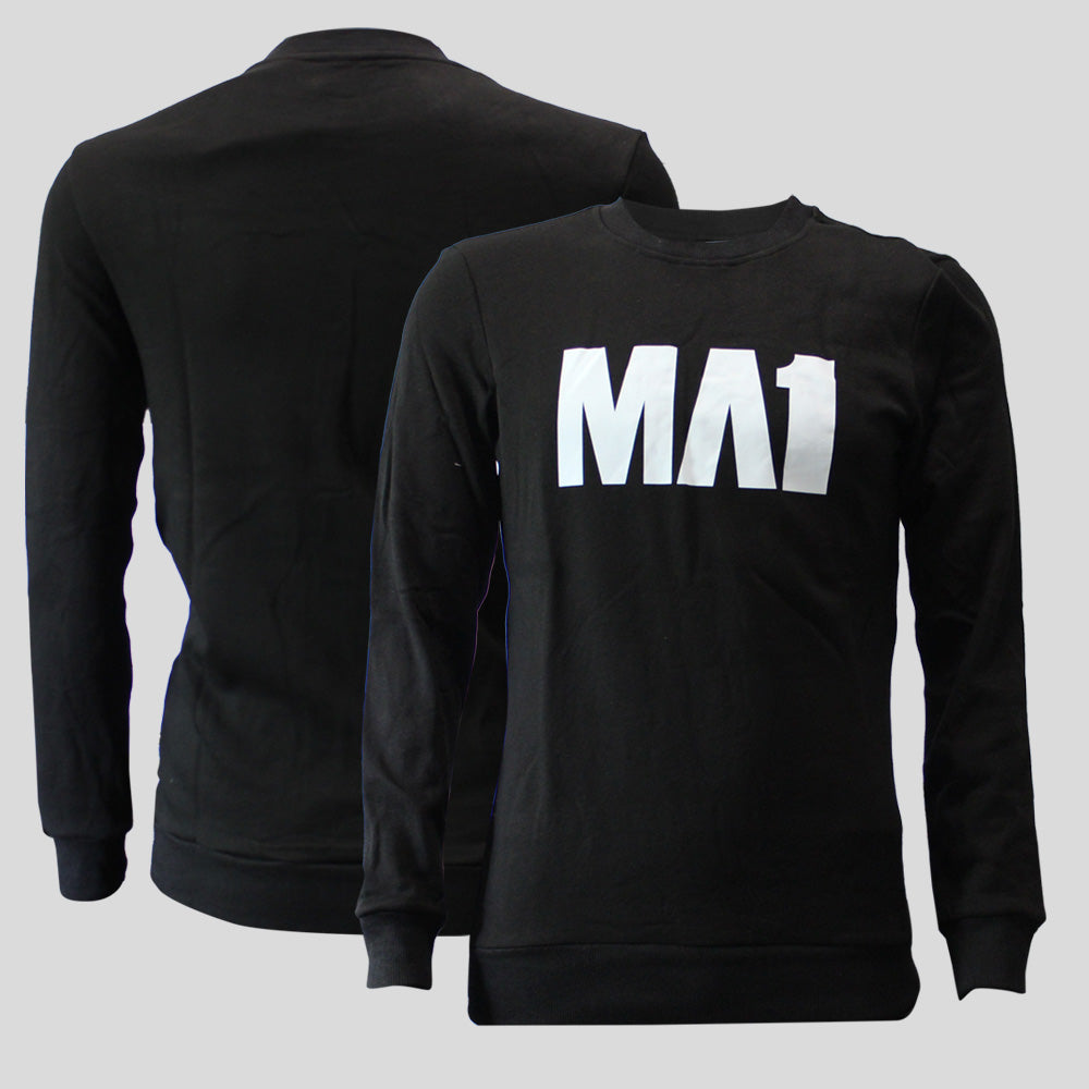 MA1 Classic Black Crew Neck