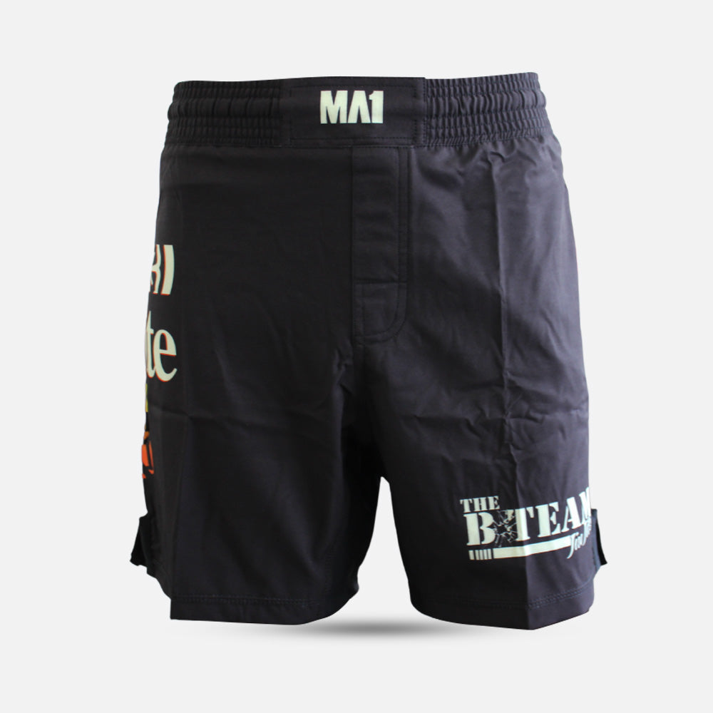 B-Team - Mexican Ground Karate Black Basic MMA Shorts