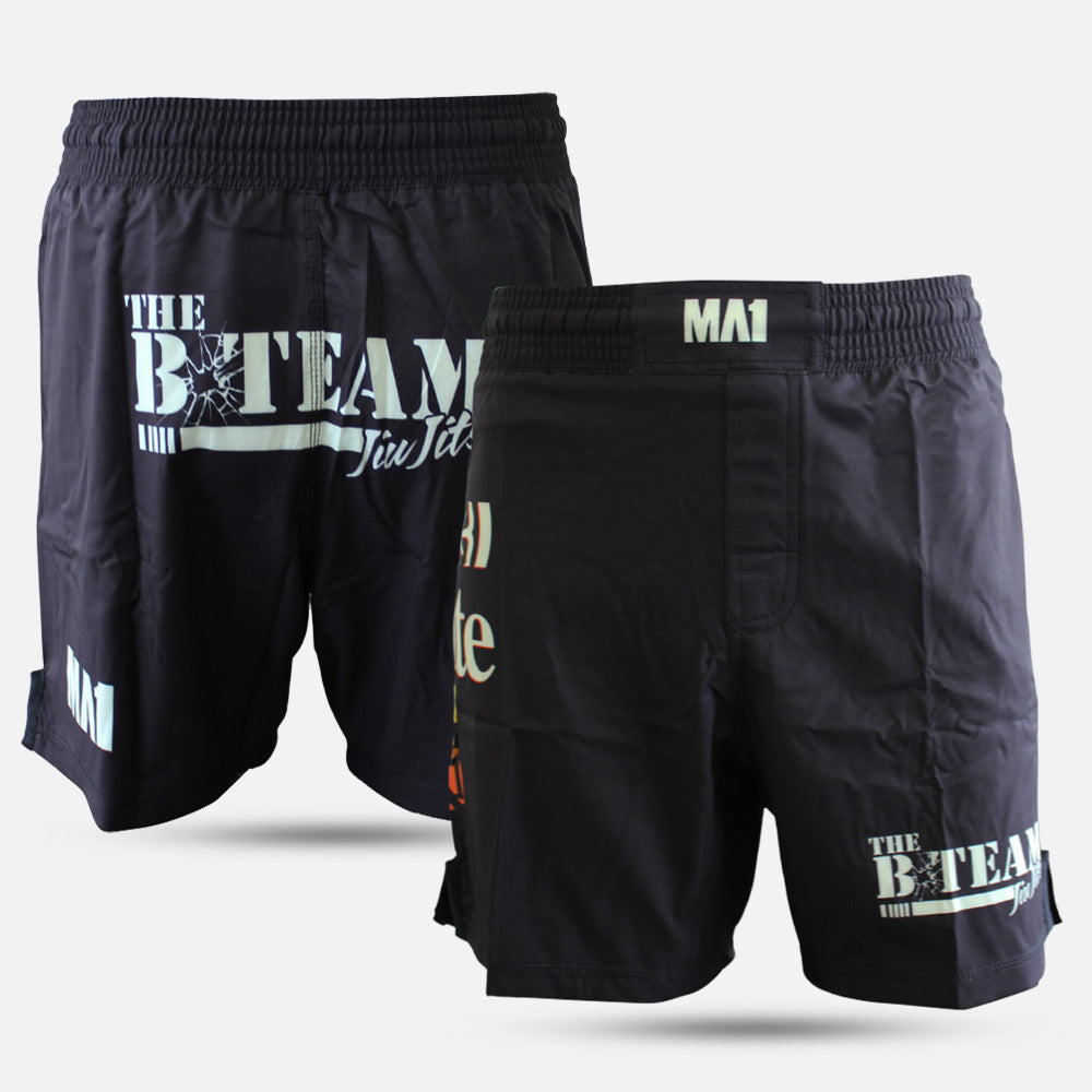 B-Team - Mexican Ground Karate Black Basic MMA Shorts