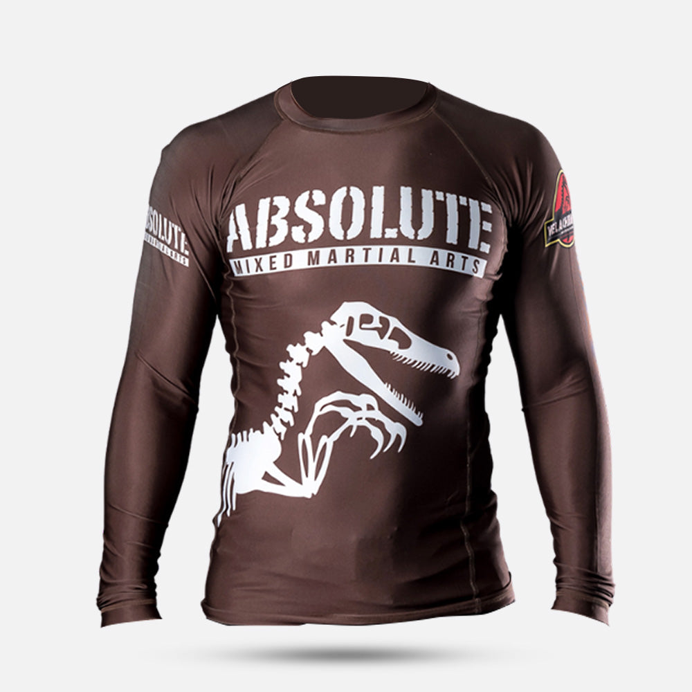 MA1 Raptor Long Sleeve Rash Guard - Brown