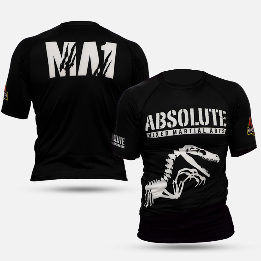 MA1 Raptor Short Sleeve Rash Guard - Black