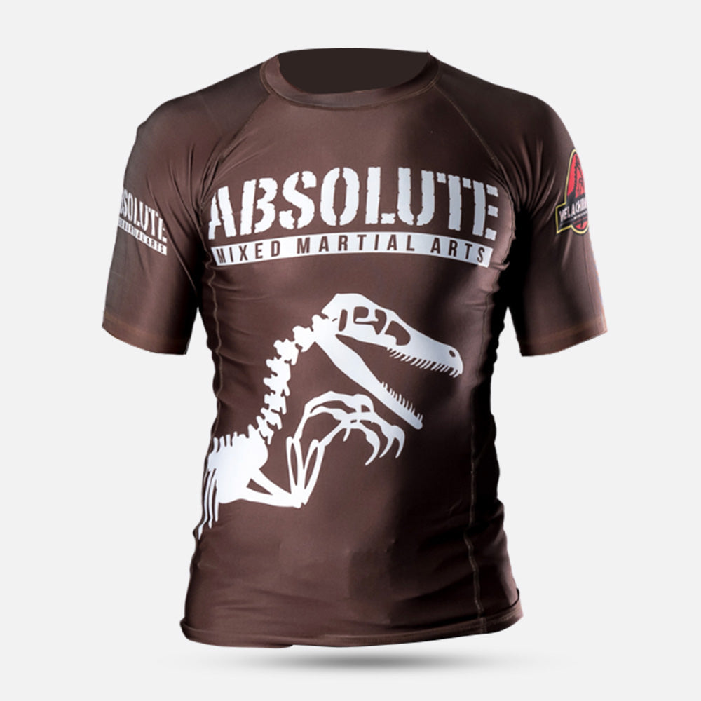MA1 Raptor Short Sleeve Rash Guard - Brown