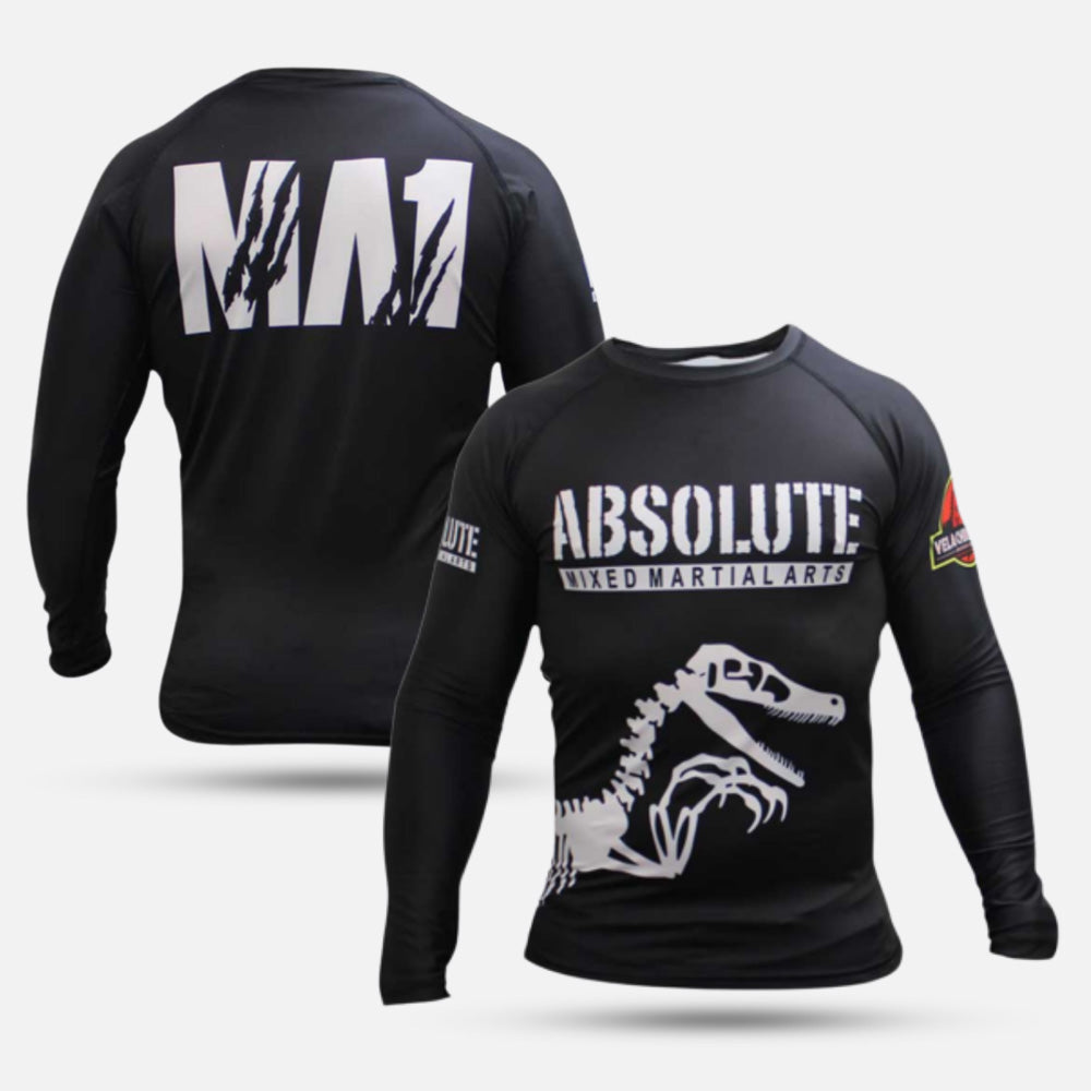 MA1 Raptor Long Sleeve Rash Guard - Black