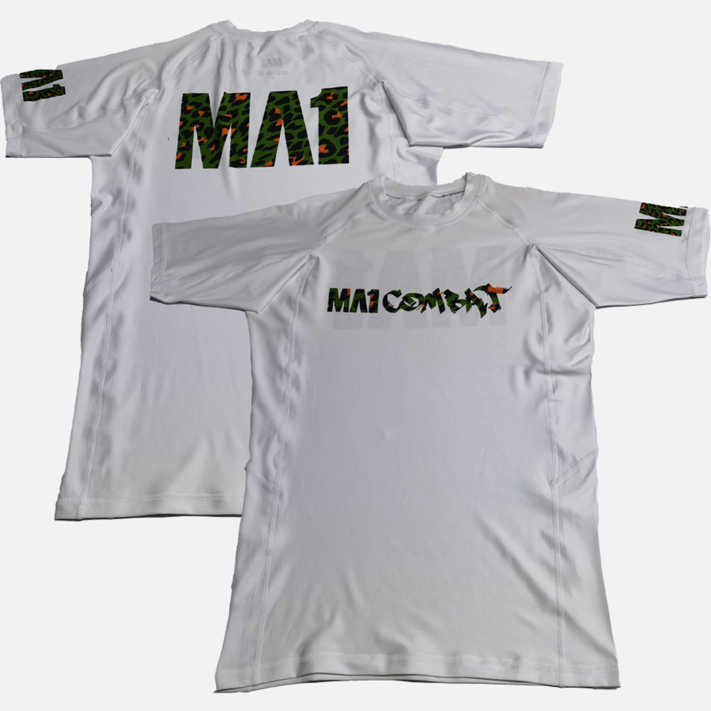 MA1 Craig Jones Tropic Leopard Logo Short Sleeve Rash Guard