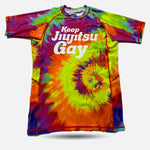 MA1 Keep BJJ Gay Tie Dye Short Sleeve Rashguard