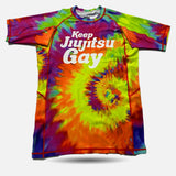 MA1 Keep BJJ Gay Tie Dye Short Sleeve Rashguard