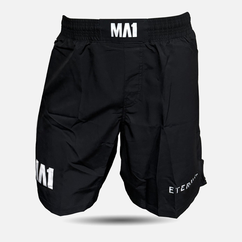 MA1 Eternal MMA Classic Black Basic Cut MMA Shorts