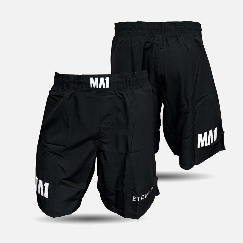 MA1 Eternal MMA Classic Black Basic Cut MMA Shorts