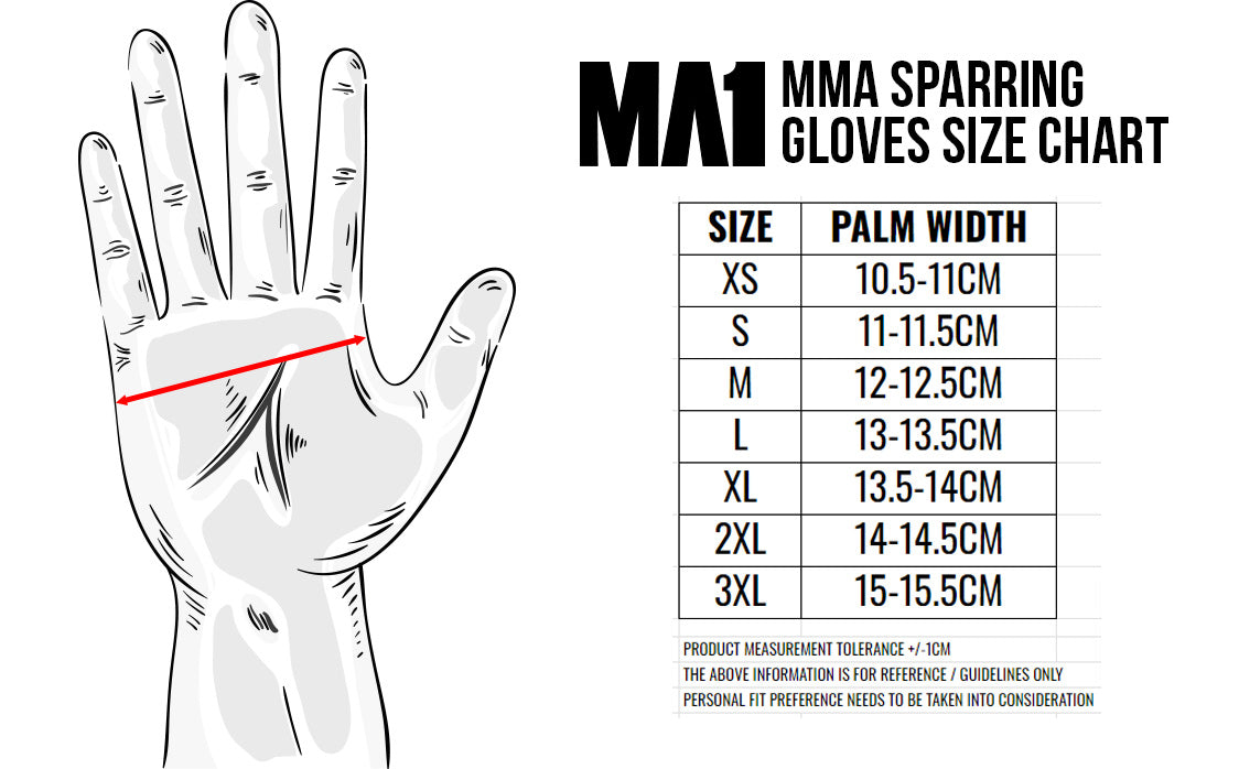 MA1 Grey Elite Leather MMA Sparring Gloves