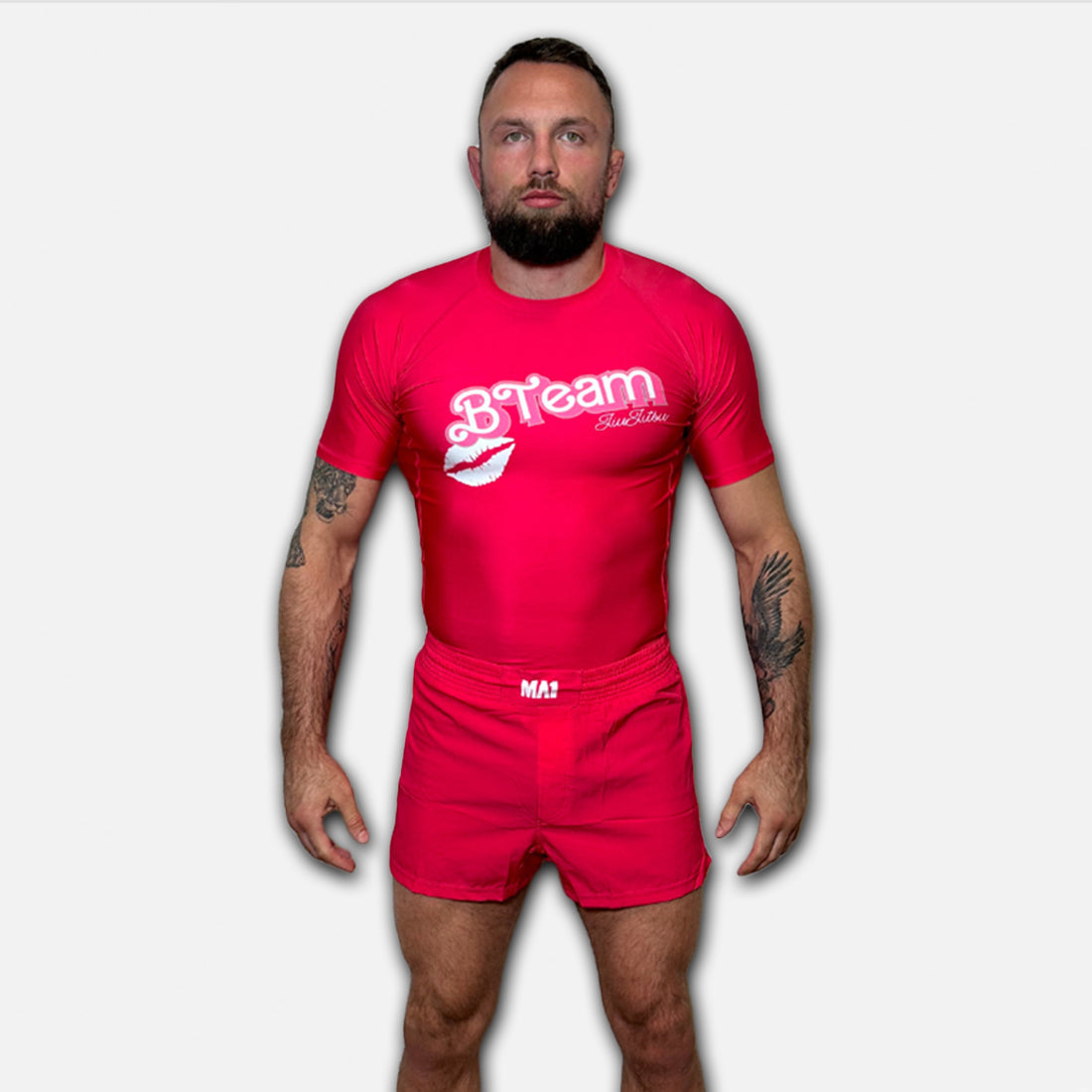 MA1 B-Team Pink Short Sleeve Rashguard