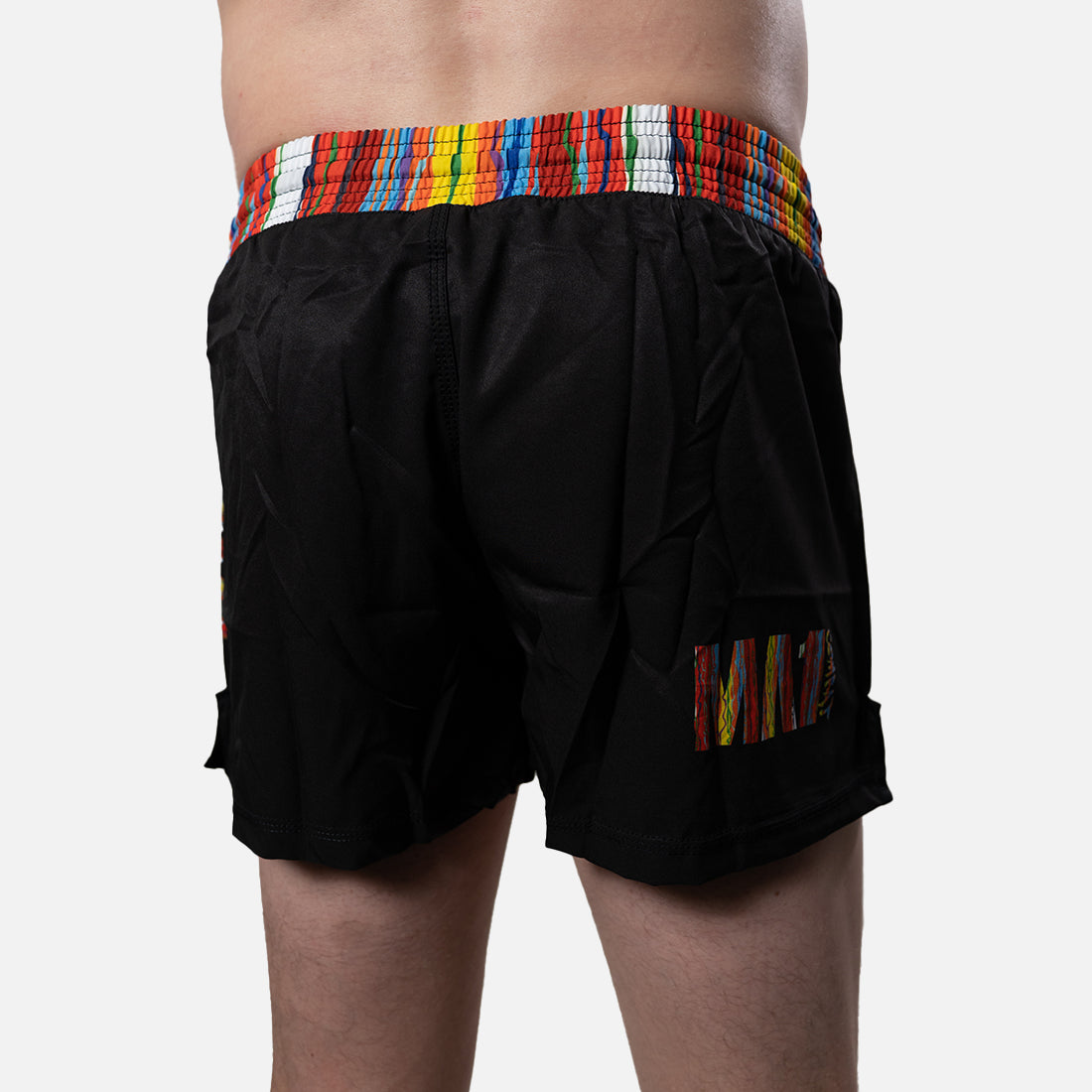 MA1 Chaotic Knit Logo Black High Cut MMA Shorts