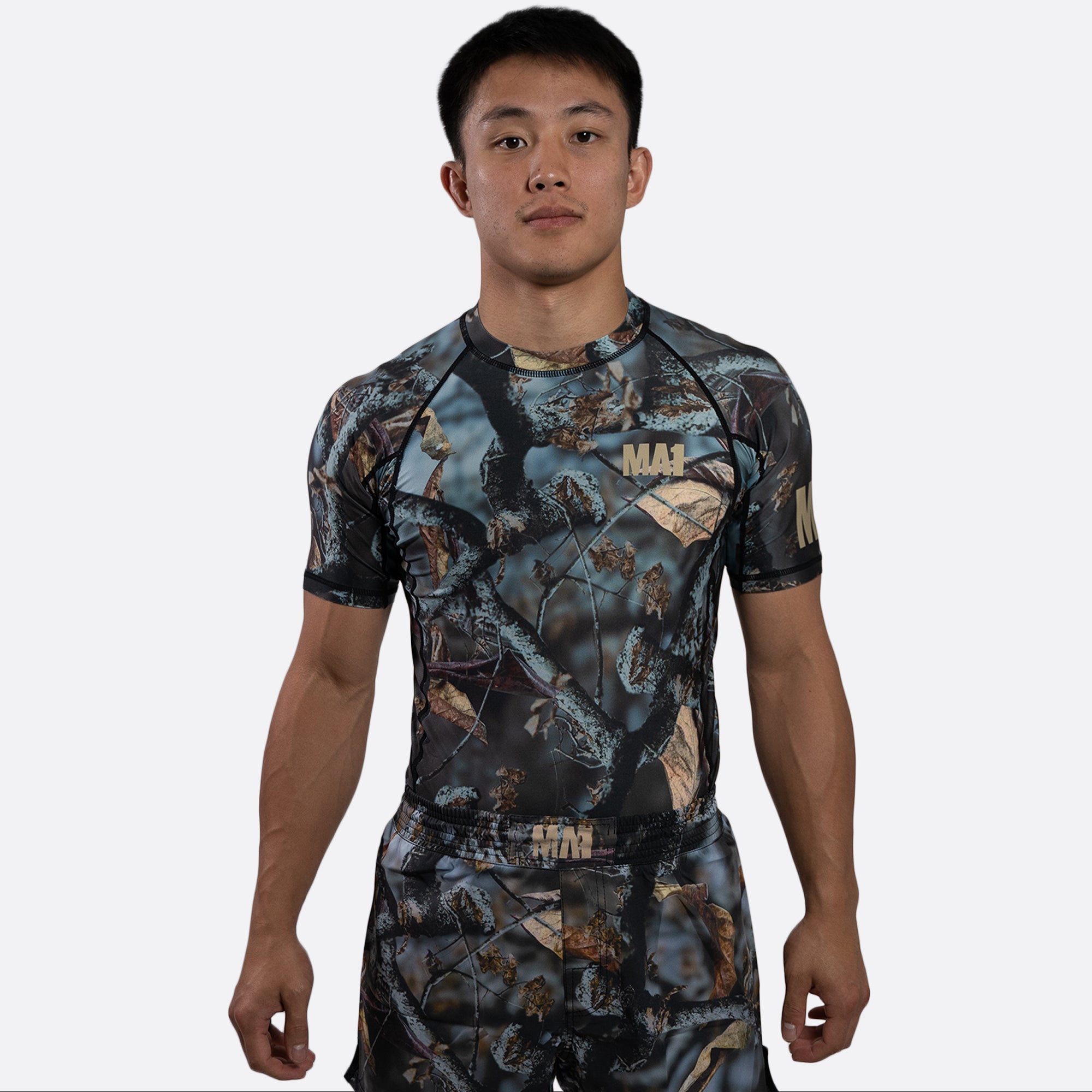 MA1 Hillbilly Camo Short Sleeve Rash Guard