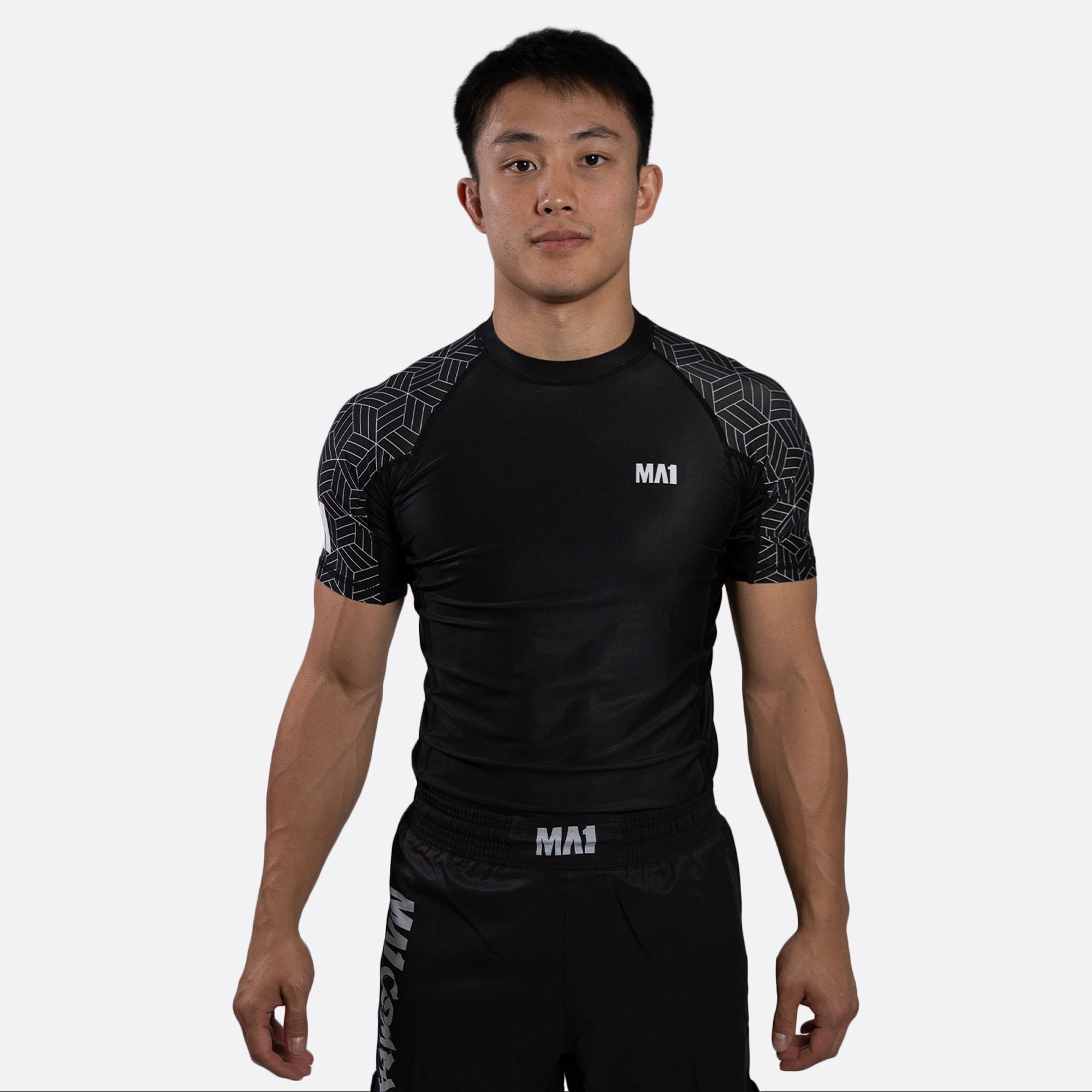 MA1 Short Sleeve Rash Guard - Wagara Black