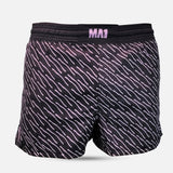 MA1 PINK AND BLACK PATTERNED MMA SHORTS