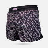 MA1 PINK AND BLACK PATTERNED MMA SHORTS