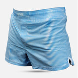 MA1 BLUE AND WHITE PINSTRIPE MMA SHORTS