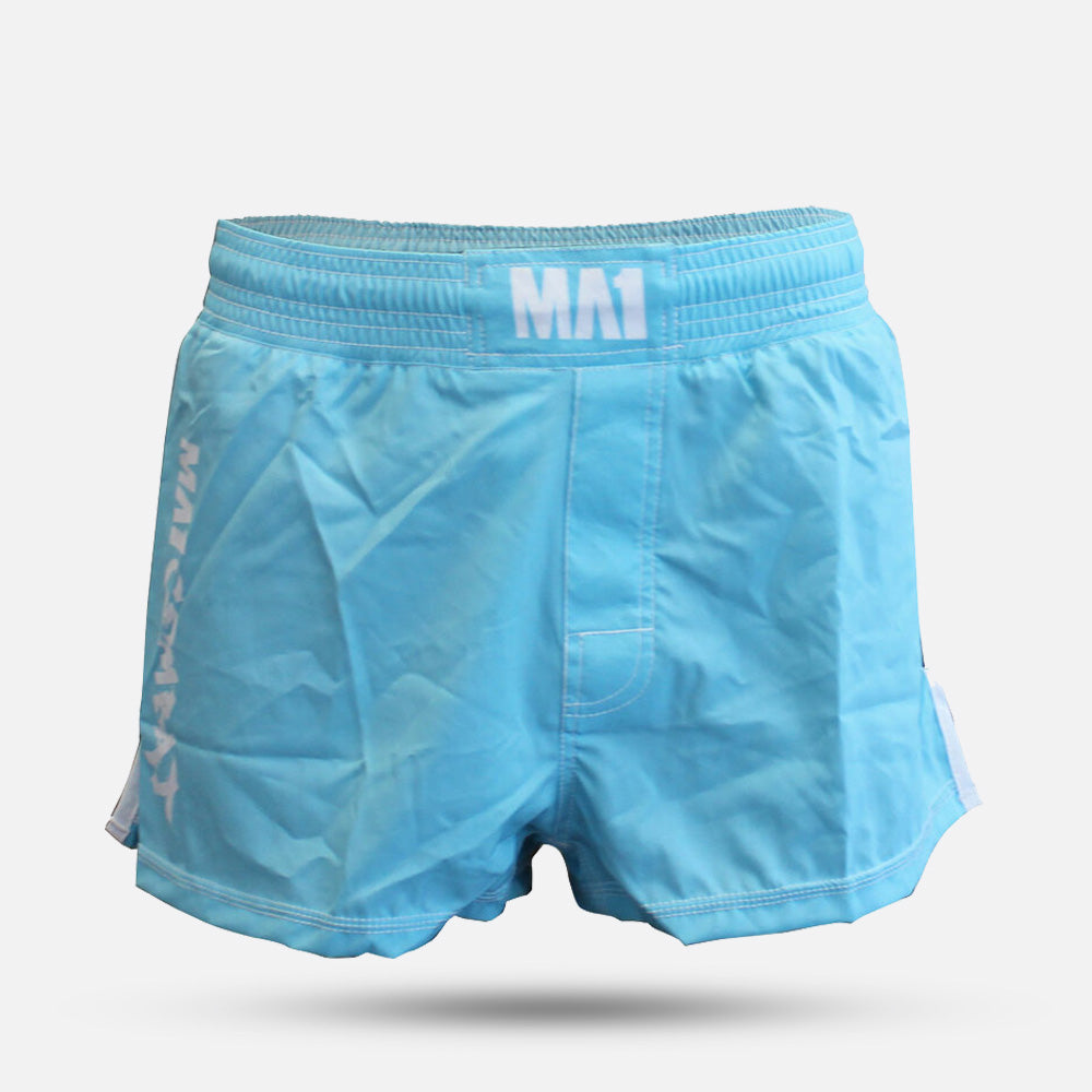 MA1 Combat Basic Aqua High Cut MMA Shorts