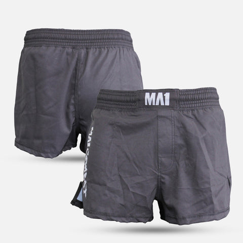 MA1 Combat Basic Black High Cut MMA Shorts