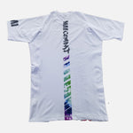 MA1 Tie Dye White Logo Short Sleeve Rash Guard