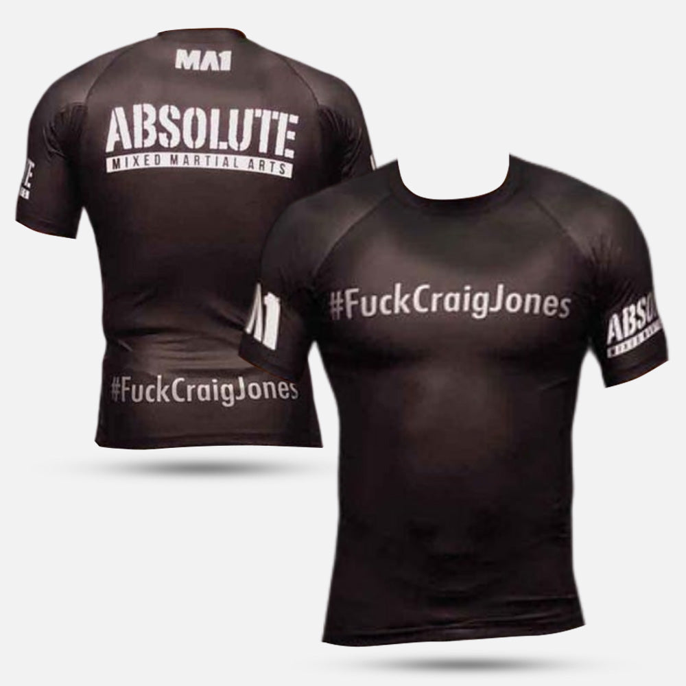 MA1 #FuckCraigJones Short Sleeve Rash Guard