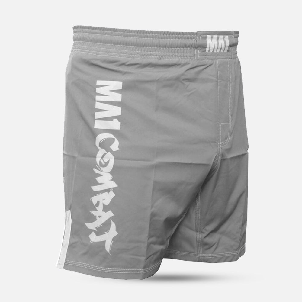 MA1 Combat Basic Grey White MMA Shorts