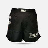 B-Team - Mexican Ground Karate Black High Cut MMA Shorts