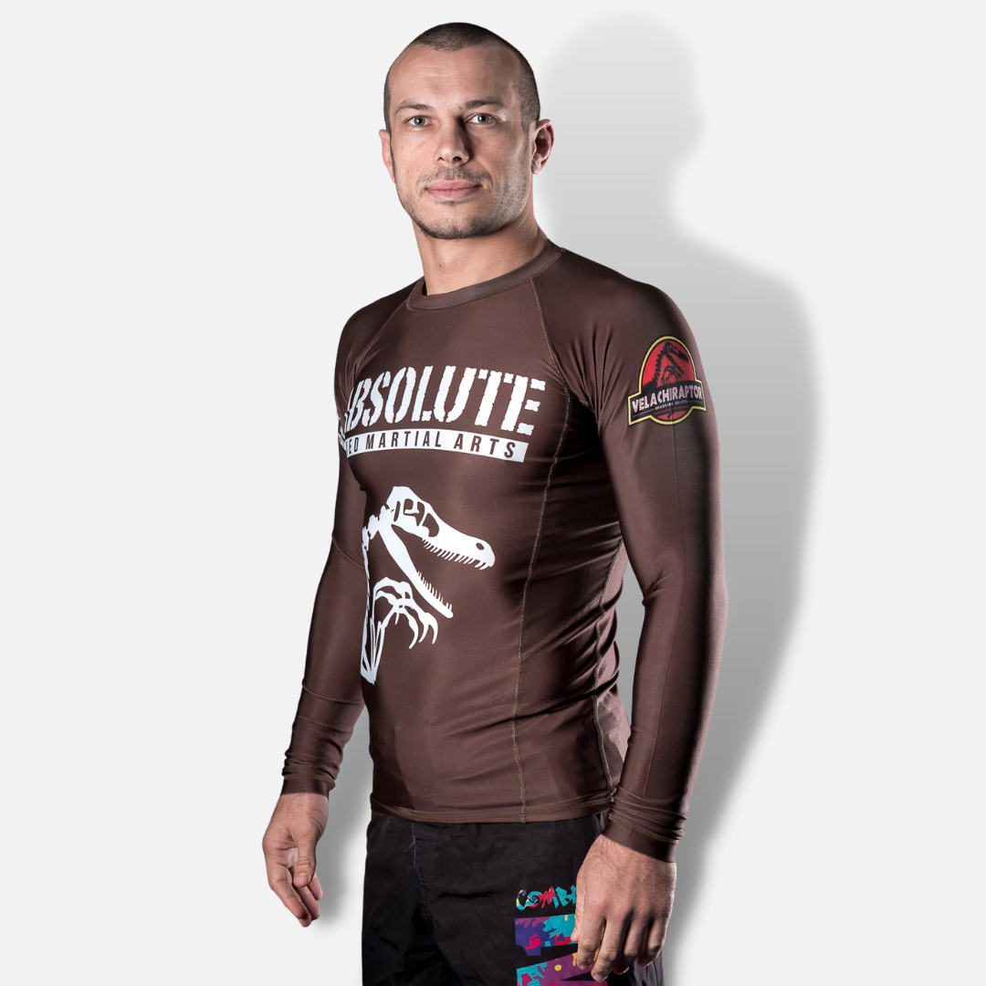 MA1 Raptor Long Sleeve Rash Guard - Brown