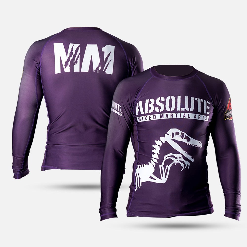 MA1 Raptor Long Sleeve Rash Guard - Purple