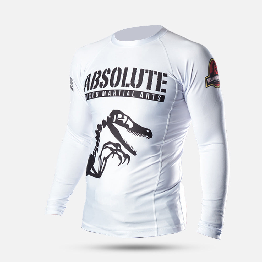 MA1 Raptor Long Sleeve Rash Guard - White