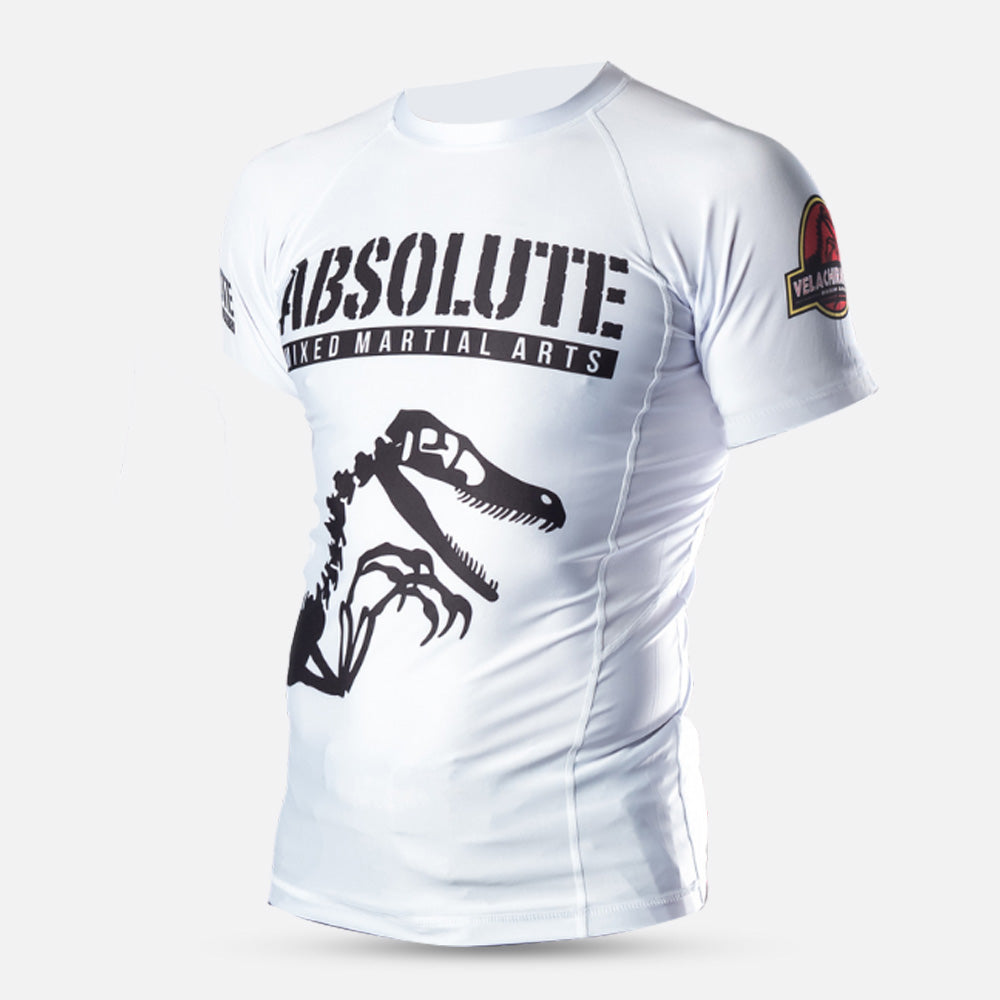 MA1 Raptor Short Sleeve Rash Guard - White