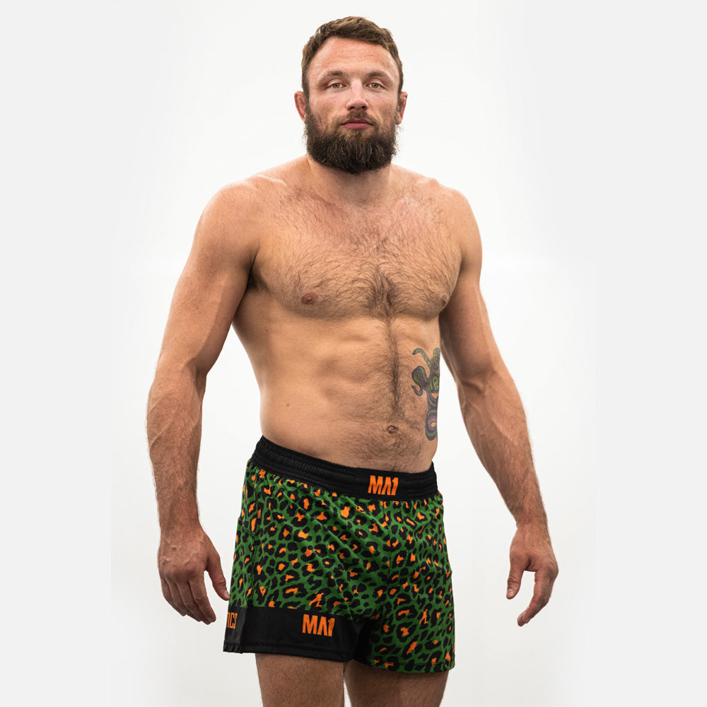 MA1 Craig Jones Tropics Leopard High Cut MMA Shorts