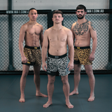 MA1 Craig Jones Gold Leopard High Cut MMA Shorts
