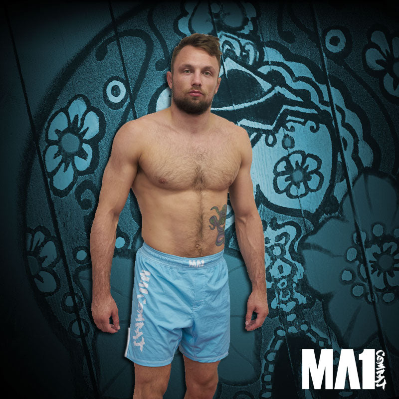 MA1 Combat Basic Aqua MMA Shorts - Craig Jones