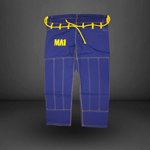 MA1 Premium Comp Gi Pants - Blue & Yellow