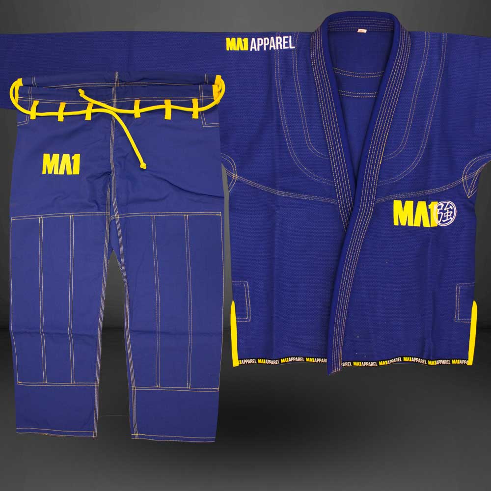 MA1 Premium Comp Gi - Blue & Yellow