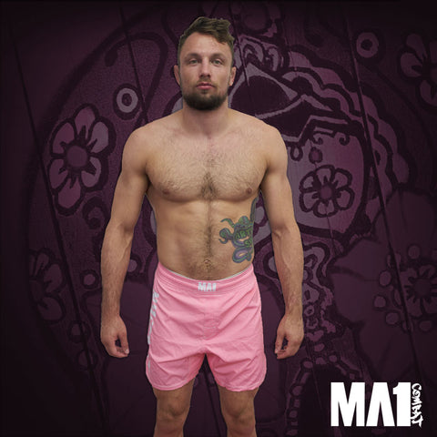 MA1 Combat Basic Pink MMA Shorts - Craig Jones