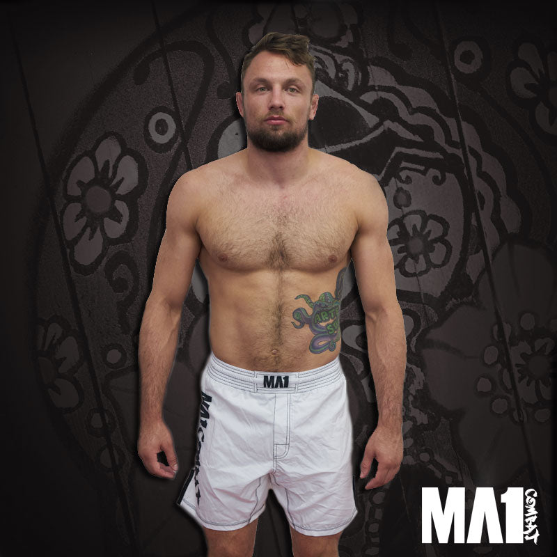 MA1 Combat Basic White MMA Shorts - Craig Jones
